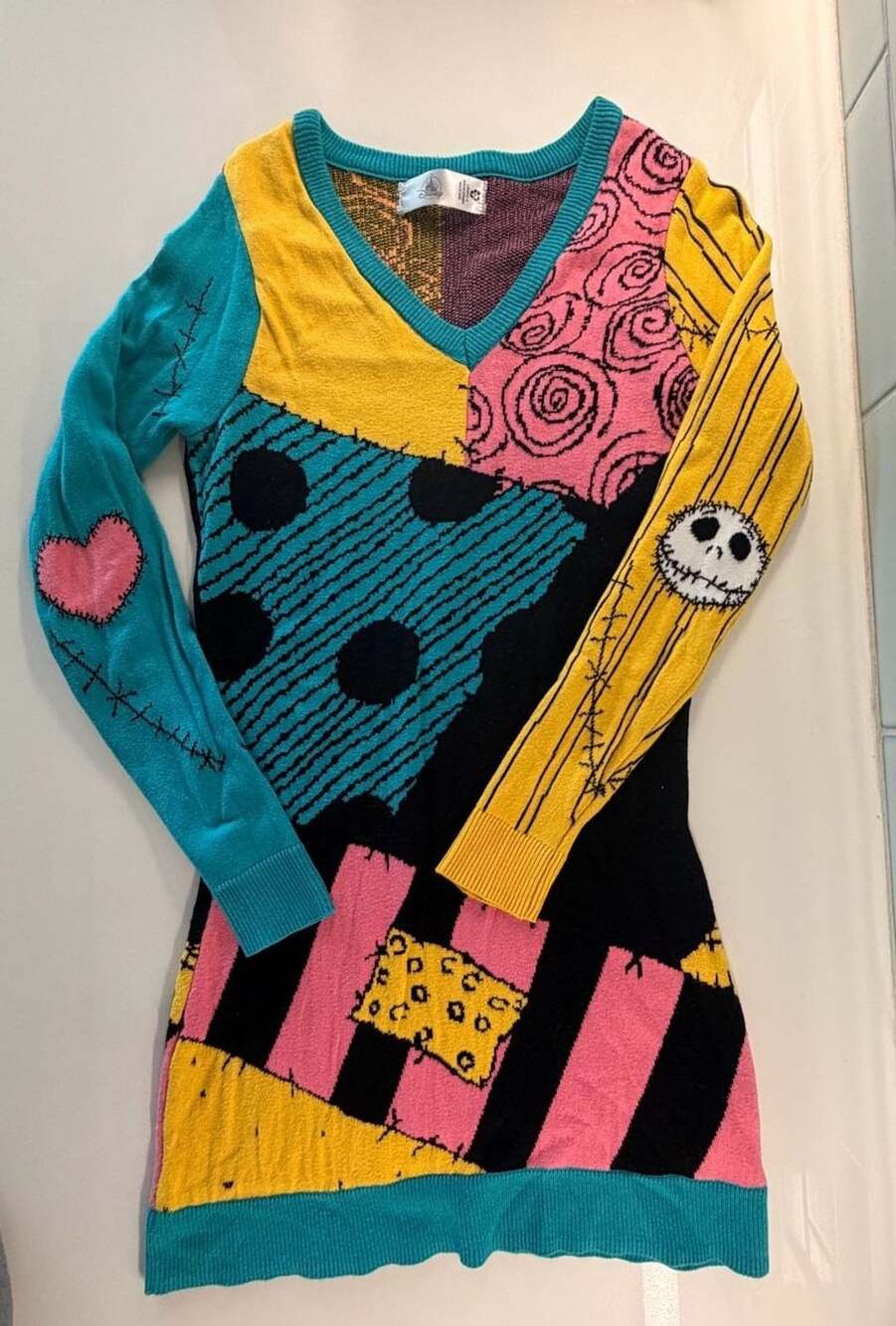 Disney The Nightmare Before Christmas Sally Sweater dress Size XS